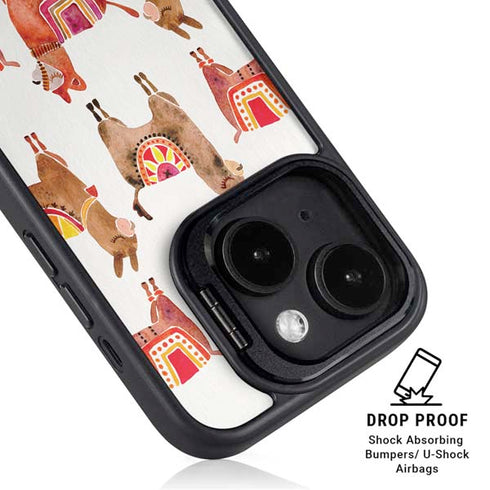 Alpacas by Cat Coq iPhone 14 Plus Kickstand Case