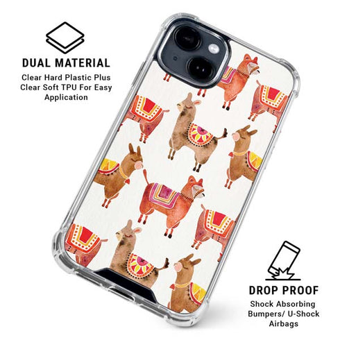 Alpacas by Cat Coq iPhone 15 Clear Case