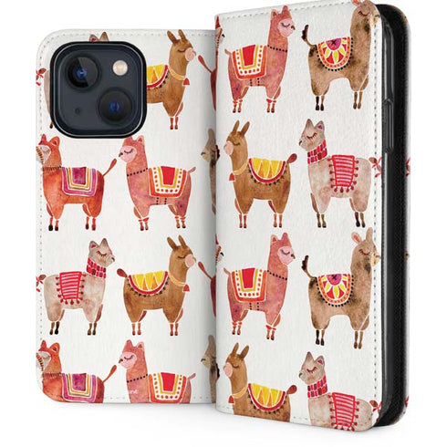 Alpacas by Cat Coq iPhone 15 Folio Case