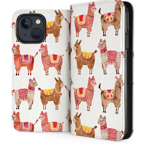 Alpacas by Cat Coq iPhone 15 Plus Folio Case