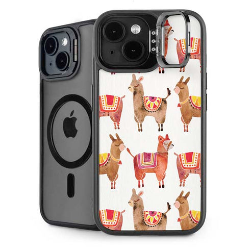 Alpacas by Cat Coq iPhone 15 Plus Kickstand Case