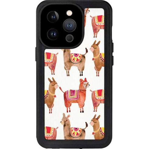 Alpacas by Cat Coq iPhone 15 Pro Waterproof Case