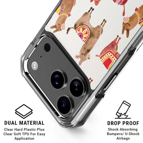 Alpacas by Cat Coq iPhone 18 Pro Clear Case