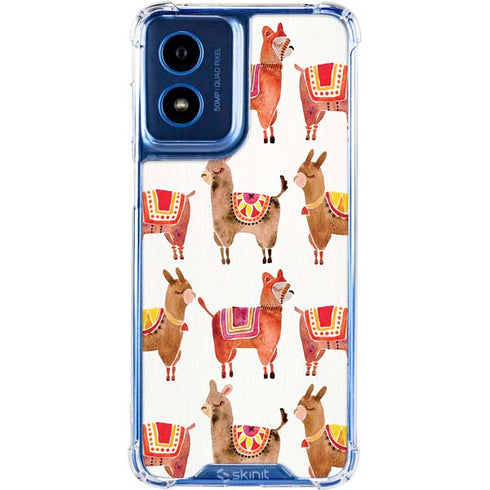 Alpacas by Cat Coq Moto G Play 4G (2024) Clear Case