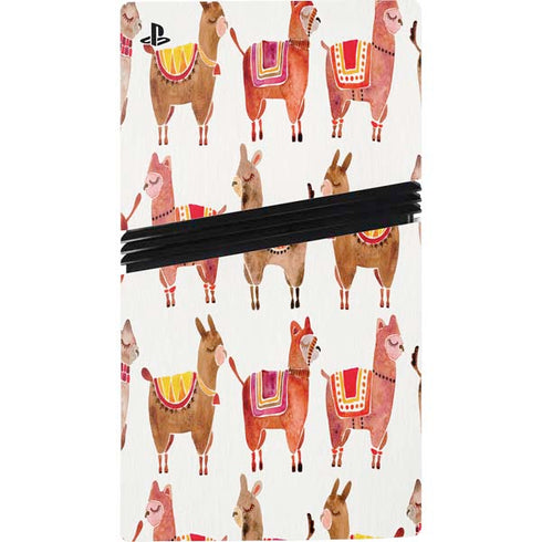 Alpacas by Cat Coq PS5 Pro Disk Console Skin