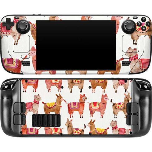 Alpacas by Cat Coq Steam Deck Handheld Gaming Computer OLED Skin