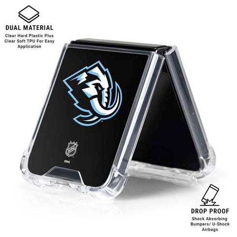 NHL Utah Mammoth Alternate Black Galaxy Z Flip6 Clear Case