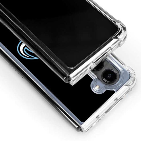 NHL Utah Mammoth Alternate Black Galaxy Z Fold5 5G Clear Case