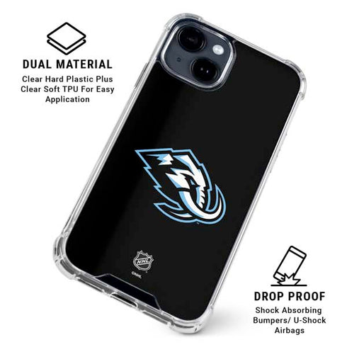 NHL Utah Mammoth Alternate Black iPhone 14 Plus Clear Case