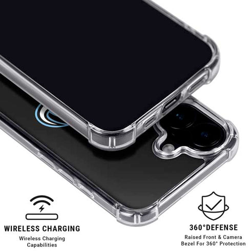 NHL Utah Mammoth Alternate Black iPhone 16 Clear Case