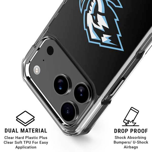 NHL Utah Mammoth Alternate Black iPhone 18 Pro Clear Case