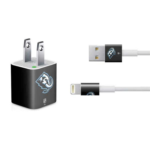 NHL Utah Mammoth Alternate Black iPhone Charger (5W USB) Skin