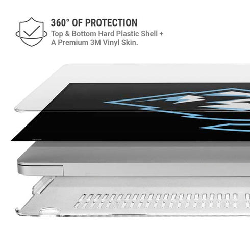 NHL Utah Mammoth Alternate Black MacBook Pro 14in (2021-24) Case plus Skin