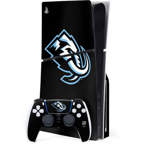 NHL Utah Mammoth Alternate Black PS5 Slim Disk Bundle Skin
