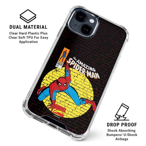 Marvel Classic Comics Amazing Spider-Man 70 iPhone 15 Plus Clear Case