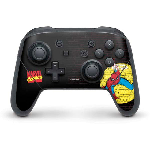 Marvel Classic Comics Amazing Spider-Man 70 Nintendo Switch Pro Controller Skin
