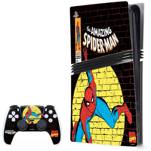 Marvel Classic Comics Amazing Spider-Man 70 PS5 Pro Bundle Skin