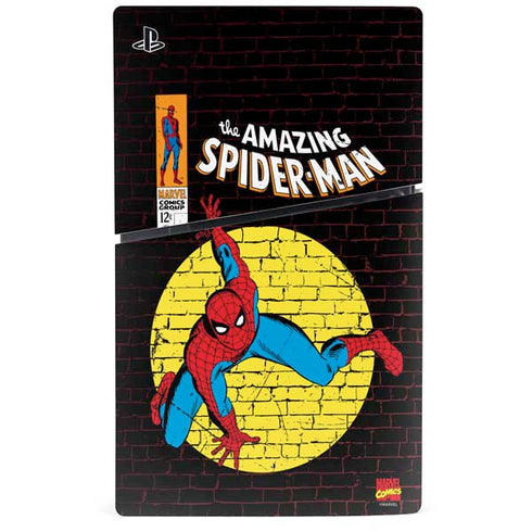 Marvel Classic Comics Amazing Spider-Man 70 PS5 Slim Digital Edition Console Skin
