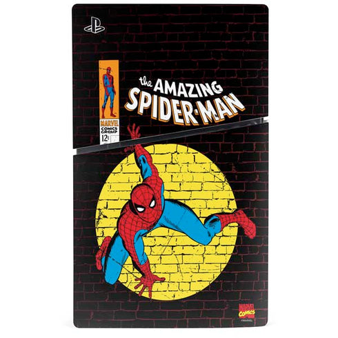 Marvel Classic Comics Amazing Spider-Man 70 PS5 Slim Disk Console Skin