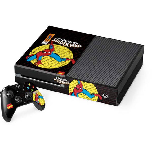 Marvel Classic Comics Amazing Spider-Man 70 Xbox One Console and Controller Bundle Skin