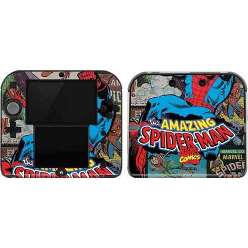 Marvel Classic Comics Amazing Spider-Man Collage Nintendo 2DS Skin