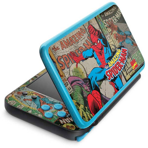 Marvel Classic Comics Amazing Spider-Man Collage Nintendo 2DS XL (2017) Skin