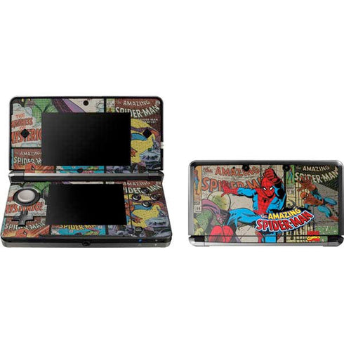 Marvel Classic Comics Amazing Spider-Man Collage 3DS (2011) Skin