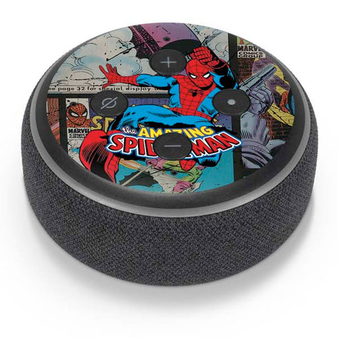 Marvel Classic Comics Amazing Spider-Man Collage Amazon Echo Dot Skin