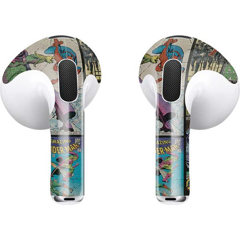 Marvel Classic Comics Amazing Spider-Man Collage Apple AirPods (3rd Gen 2021) Skin