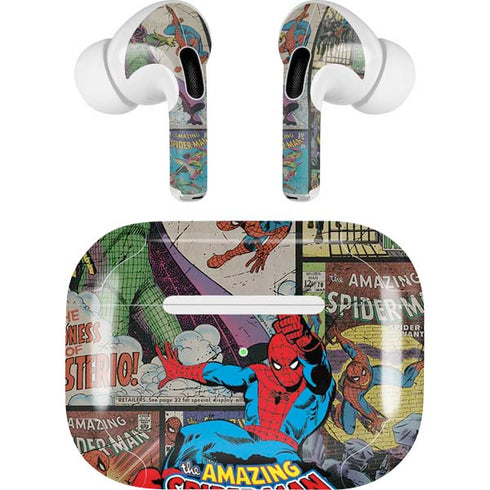 Marvel Classic Comics Amazing Spider-Man Collage Apple AirPods Pro Skin
