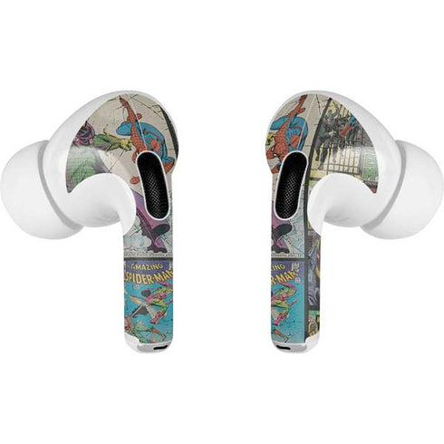 Marvel Classic Comics Amazing Spider-Man Collage Apple AirPods Pro Skin