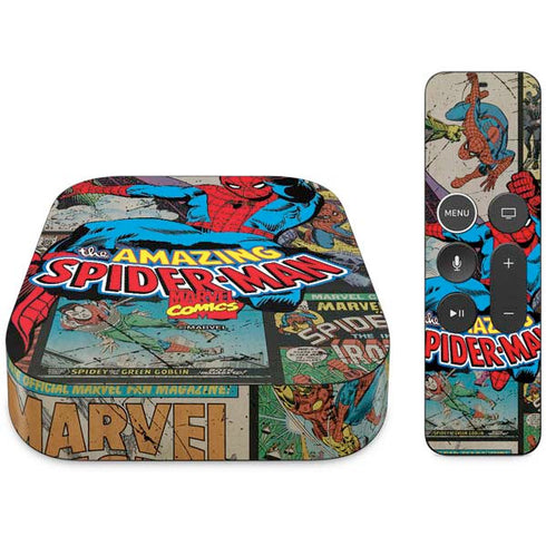 Marvel Classic Comics Amazing Spider-Man Collage Apple TV Skin