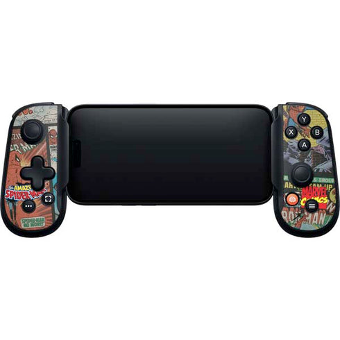 Marvel Classic Comics Amazing Spider-Man Collage Backbone One for iPhone Game Controller Skin
