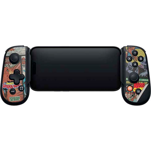 Marvel Classic Comics Amazing Spider-Man Collage Backbone One for iPhone Game Controller Skin