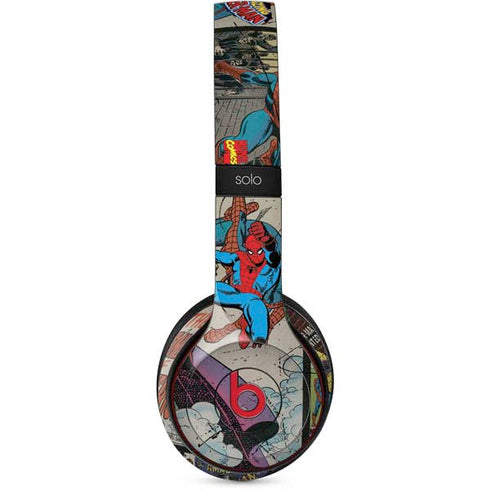 Marvel Classic Comics Amazing Spider-Man Collage Beats Solo 2 Wireless Skin