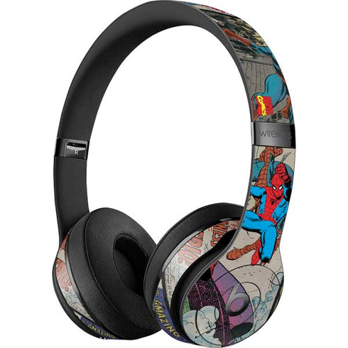 Marvel Classic Comics Amazing Spider-Man Collage Beats Solo 3 Wireless Skin