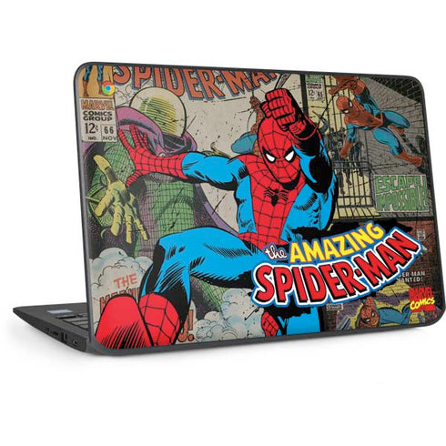 Marvel Classic Comics Amazing Spider-Man Collage HP Chromebook Skin