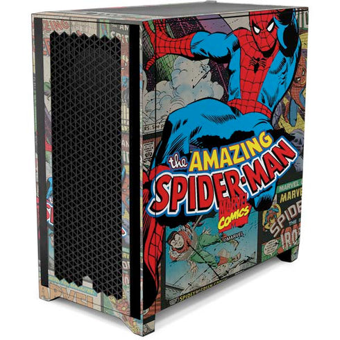 Marvel Classic Comics Amazing Spider-Man Collage Corsair 4000D Tempered Glass Mid-Tower ATX Case Skin