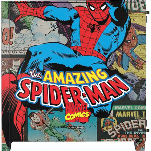 Marvel Classic Comics Amazing Spider-Man Collage Corsair 4000D Tempered Glass Mid-Tower ATX Case Skin