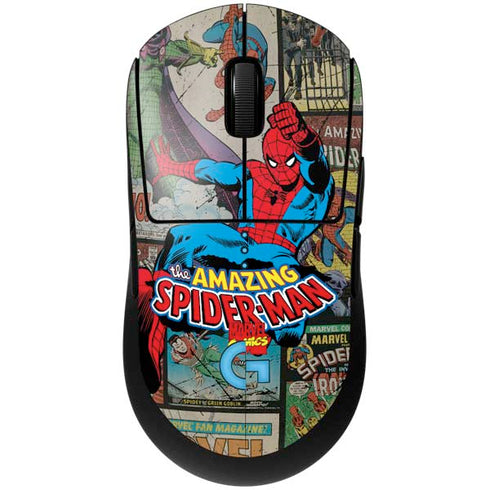 Marvel Classic Comics Amazing Spider-Man Collage G Pro Wireless Gaming Mouse Skin