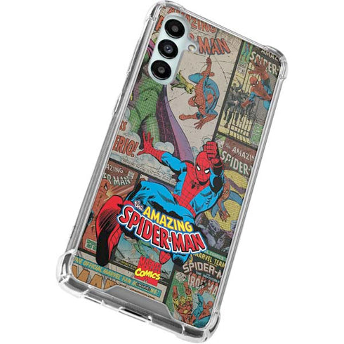 Marvel Classic Comics Amazing Spider-Man Collage Galaxy A14 5G Clear Case
