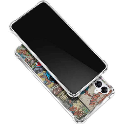 Marvel Classic Comics Amazing Spider-Man Collage Galaxy A15 5G Clear Case