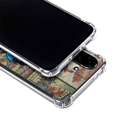 Marvel Classic Comics Amazing Spider-Man Collage Galaxy A36 5G Clear Case