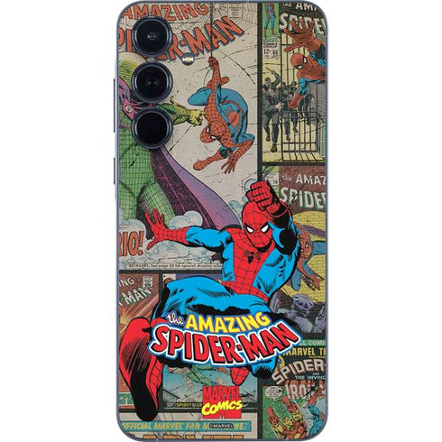 Marvel Classic Comics Amazing Spider-Man Collage Galaxy A36 5G Skin