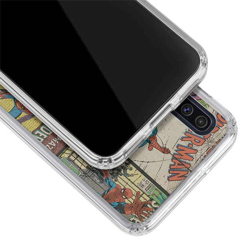 Marvel Classic Comics Amazing Spider-Man Collage Galaxy A50 Clear Case
