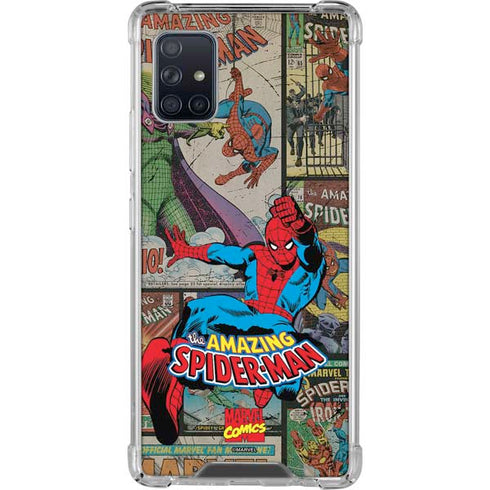 Marvel Classic Comics Amazing Spider-Man Collage Galaxy A51 5G Clear Case