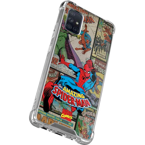 Marvel Classic Comics Amazing Spider-Man Collage Galaxy A51 5G Clear Case