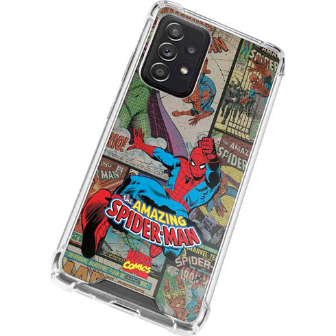 Marvel Classic Comics Amazing Spider-Man Collage Galaxy A52 5G Clear Case