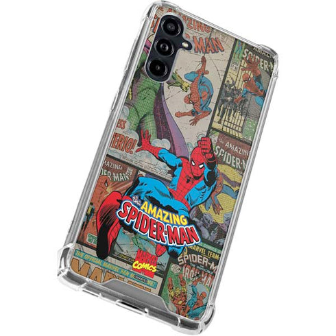 Marvel Classic Comics Amazing Spider-Man Collage Galaxy A54 5G Clear Case