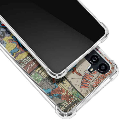 Marvel Classic Comics Amazing Spider-Man Collage Galaxy A54 5G Clear Case